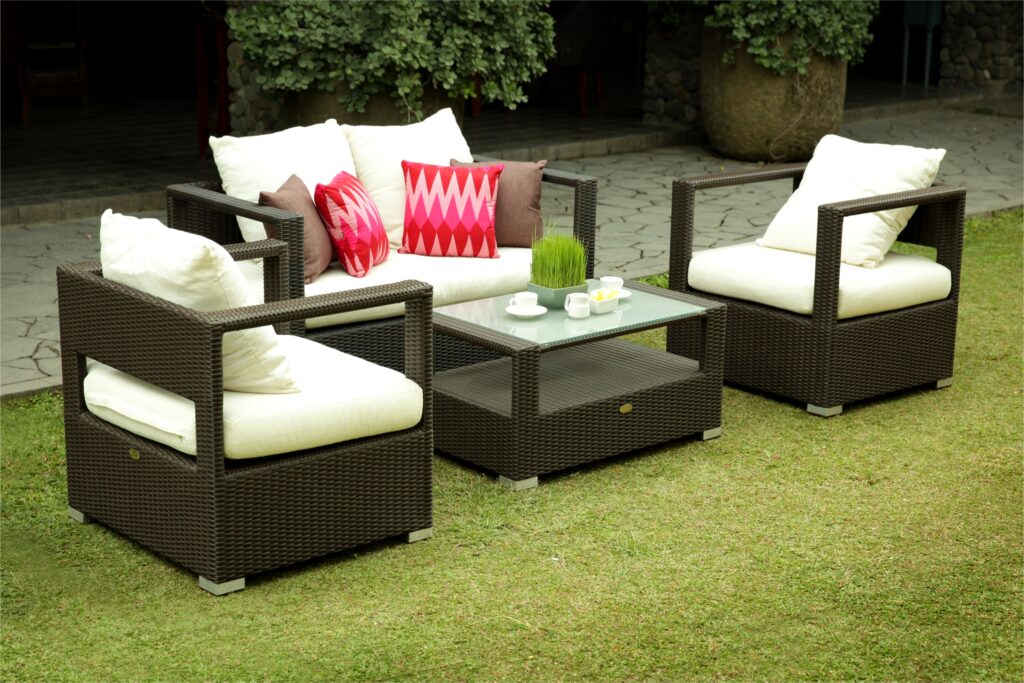 Collection Synthetic Rattan Adele Living Set Black