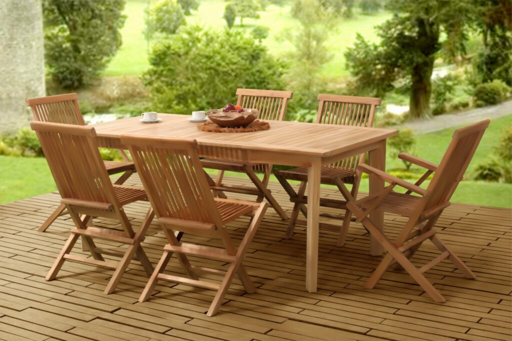 Collection Wooden Classic Folding Dining Set