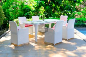 Synthetic Rattan Furniture Chalta Dining Set