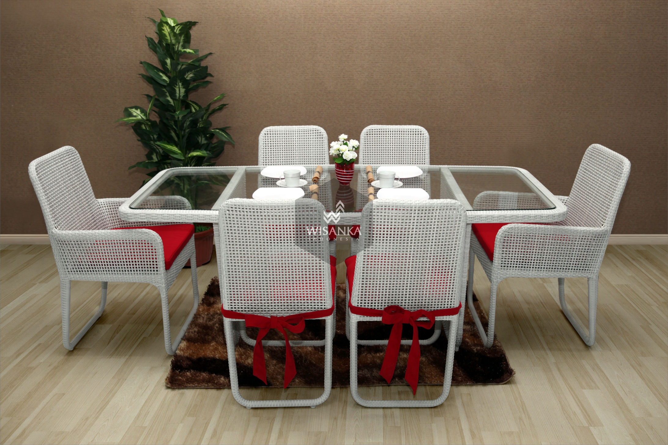 Synthetic Rattan Furniture Fern Dining Set