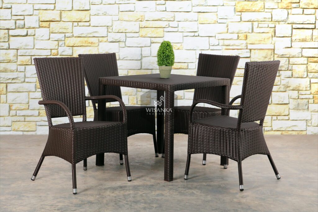 Synthetic Rattan Furniture Kenanga Dining Set 2019