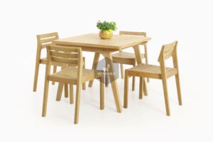 Teak Wood Furniture | Wooden Denver Dining Set Collection