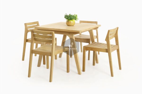 Teak Wood Furniture | Wooden Denver Dining Set Collection