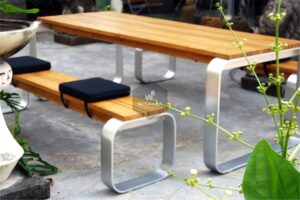 Collection Alloy Casting Michael Bench Dining Set