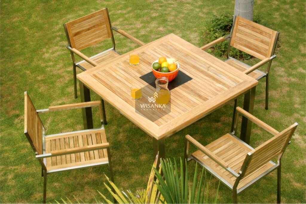 Collection Stainless Steel Camaro Outdoor Dining Sets