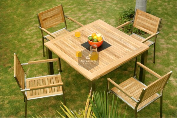 Collection Stainless Steel Camaro Outdoor Dining Sets