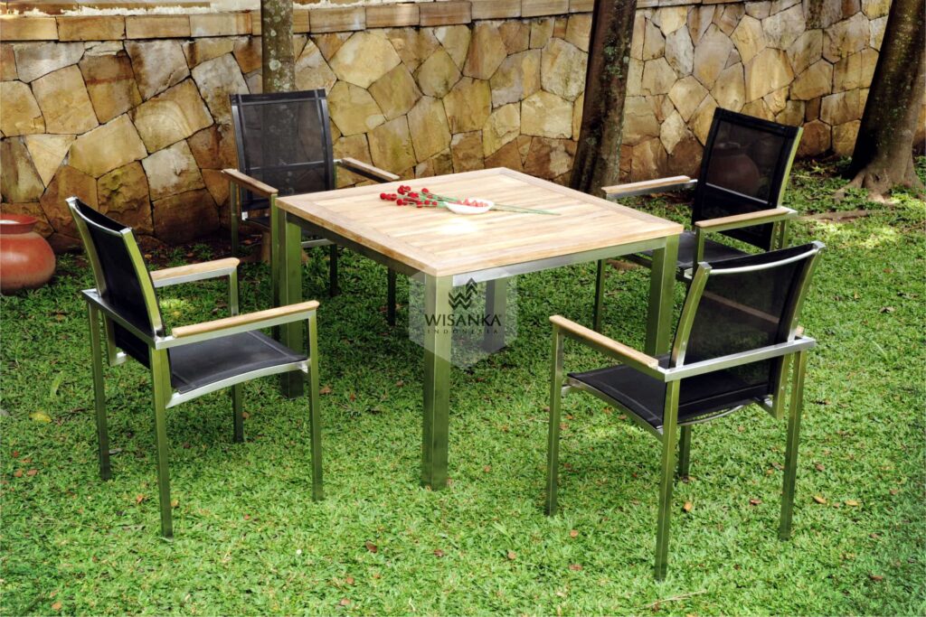 Collection Stainless Steel Milano Dining Set
