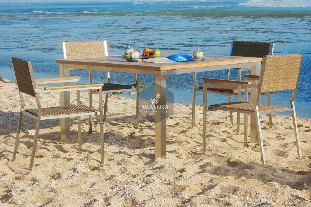 Collection Stainless Steel Sevilla Dining Set 1
