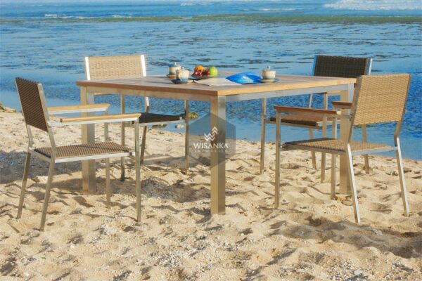 Collection Stainless Steel Sevilla Dining Set 1