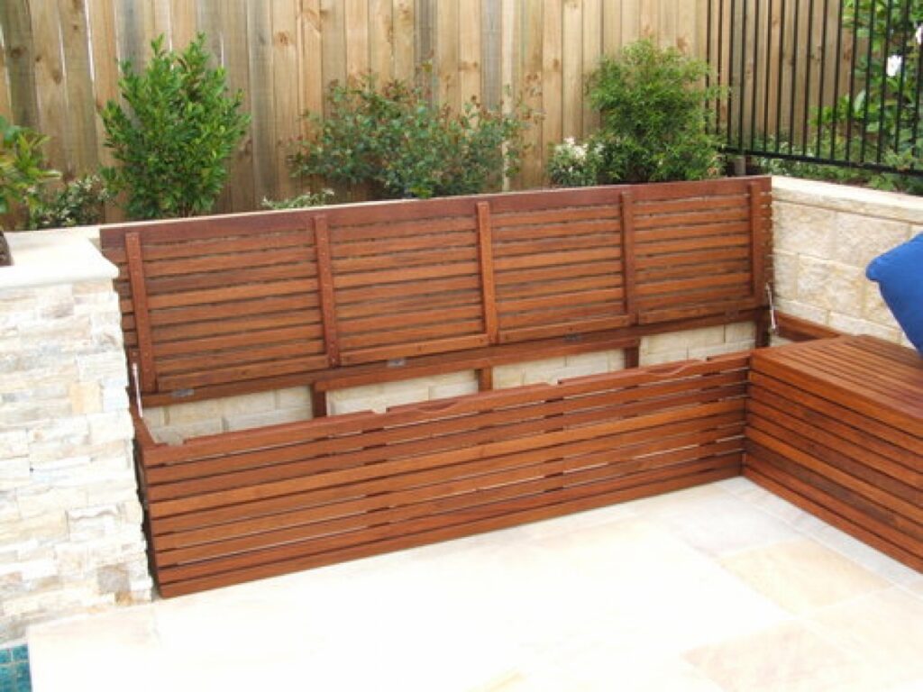 Outdoor Storage Bench Seat Design