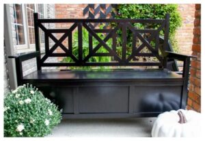 Outdoor Storage Bench, One Furnishing With Dual Functions