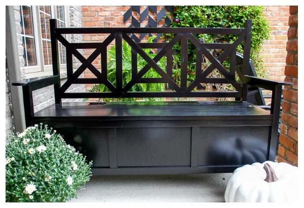 Outdoor Storage Bench, One Furnishing With Dual Functions